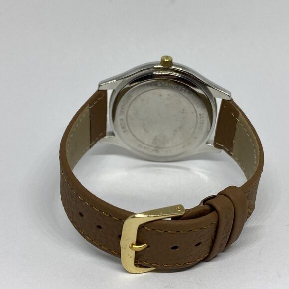 Michael Kors Slim Runway MK3479 Women's Brown Leather Analog Dial Watch EY183 - Picture 10 of 12